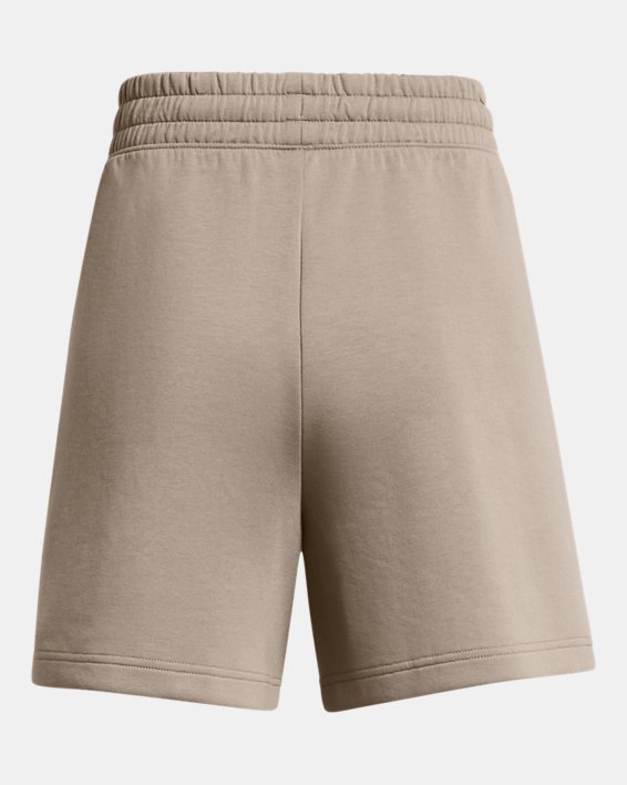 Women's UA Unstoppable Fleece Pleated Shorts, Brown, pdpMainDesktop image number 5